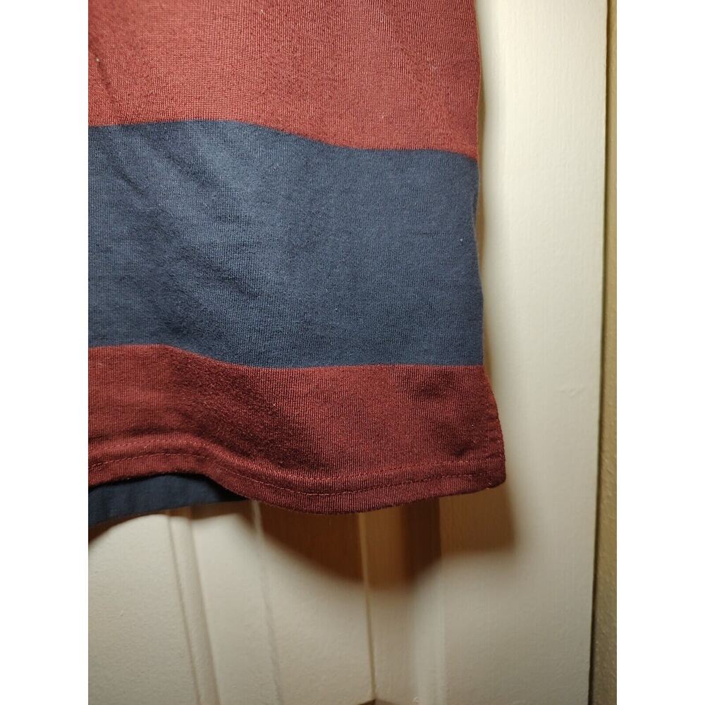 Armani Exchange Rugby Striped A|X Logo 2 BUTTON Polo Shirt - Large - Picture 4 of 6